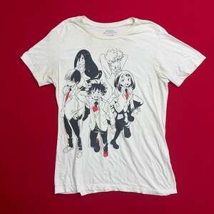 My Hero Academia Tee Cotton Size MEDIUM WHITE AOP